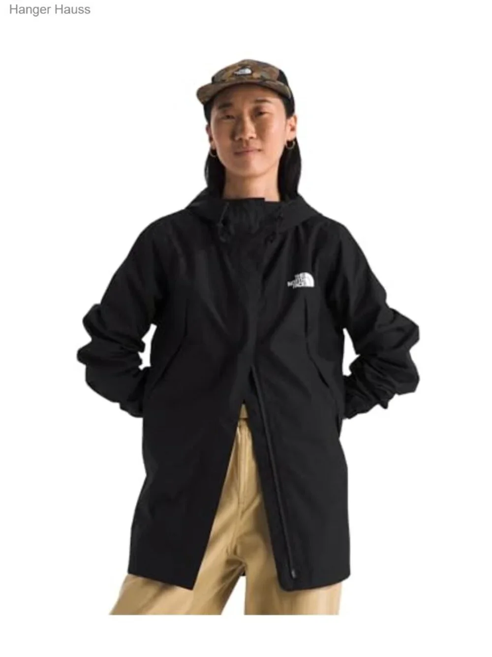 Waterproof Rain Parka Jacket Seam Sealed Adjustable Hood Zip Pockets